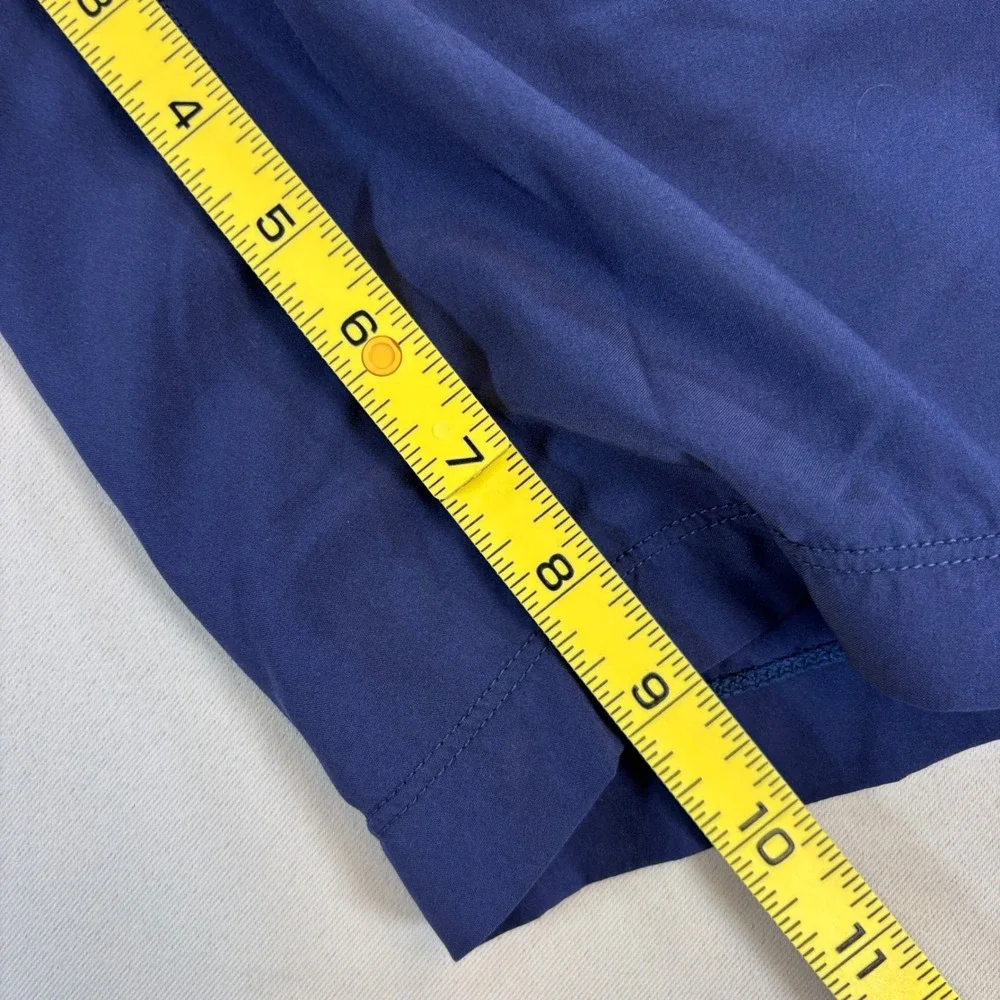 Birddogs Gym Shorts Mens Medium Navy Blue Lined Athletic Performance Stretch